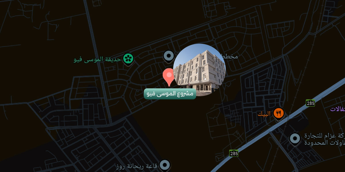 عقارات مميزة في جدة - خريطة الموقع